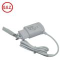 Adaptadores brancos de alta qualidade Gez Adaptador de potência AC DC Fonte de alimentação 100-240V