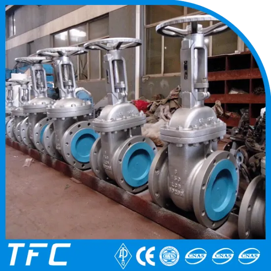 double flange single wedge slide gate valve