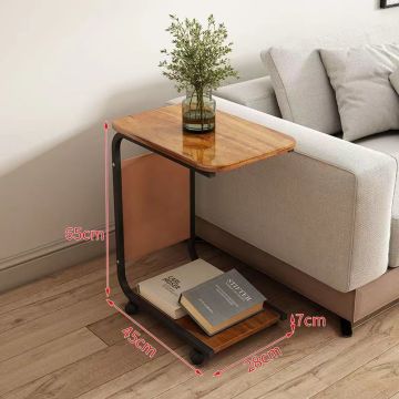 Tavolino quadrato compatto per soggiorno e camera da letto
