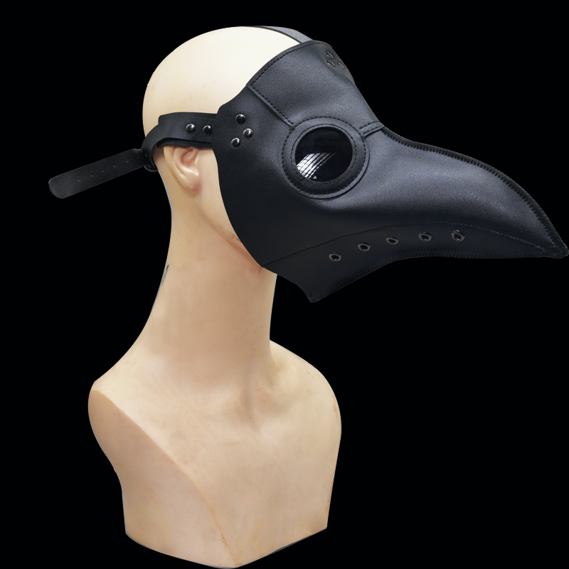 Plague Doctor Bird Beak Leather Mask
