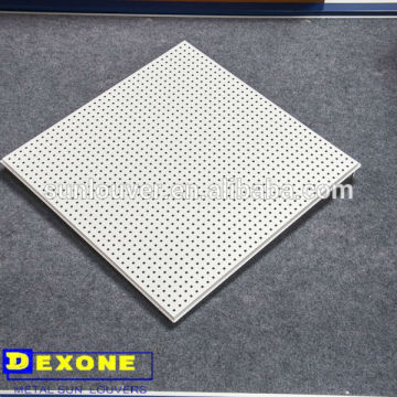 perforated Clip in suspended metal ceiling aluminium ceiling tiles 60*60