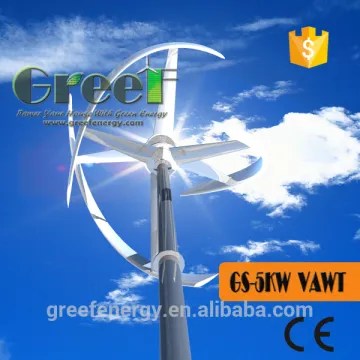 Popular! 5kw wind power plant, roof mount wind turbine, vertical axis wind turbine for home use