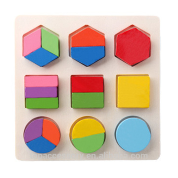 TTY6901-4 Baby Wooden Learning Geometry Educational Toys Children Learning 3D Shapes Wood Jigsaw Puzzles