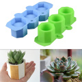 Durable Silicone Flowerpot Mold Cement Pot DIY Succulent Making Mold Manual Clay Craft Cement Silicone Concrete Bottle Mould