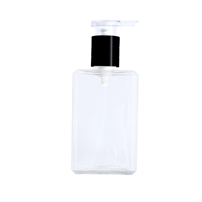 Cosmetic Skincare Plastic Petg Square 200ml Lotion Bottle