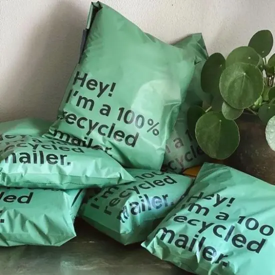 Eco-Friendly Self Adhesive 100% Recycled Poly Mailers for Sustainable Shipping