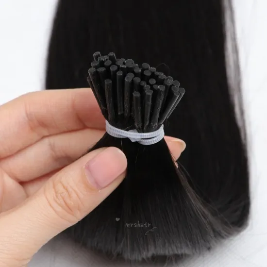 MRSHAIR Natural 100% Machine Remy Pre Bonded Human Hair Capsules Microlink Stick tip Hair 50G 24" 60cm I Tip Hair Extensions