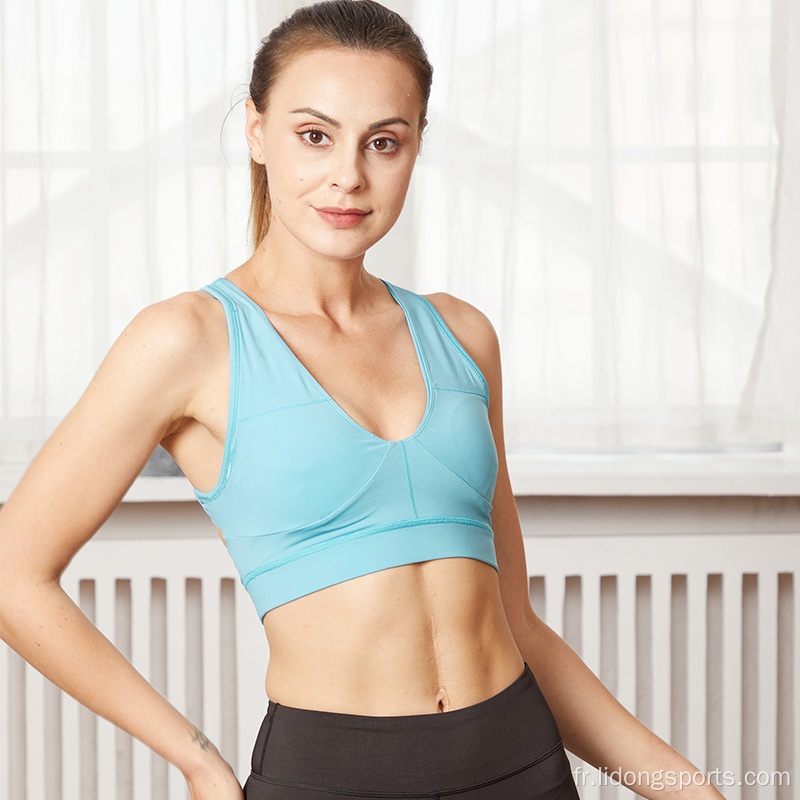 Nouveau top de soutien-gorge de yoga sportif de yoga