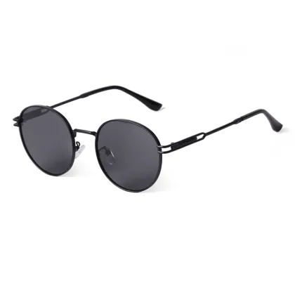 ADE WU STY9568 Metal Frame Round Sun Glasses - Luxury Vintage Shades UV 400 Protection