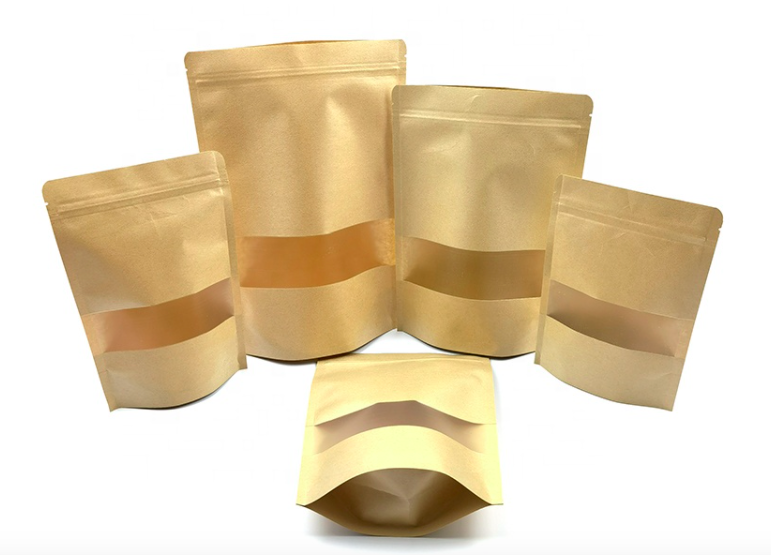 kraft paper bag zipper