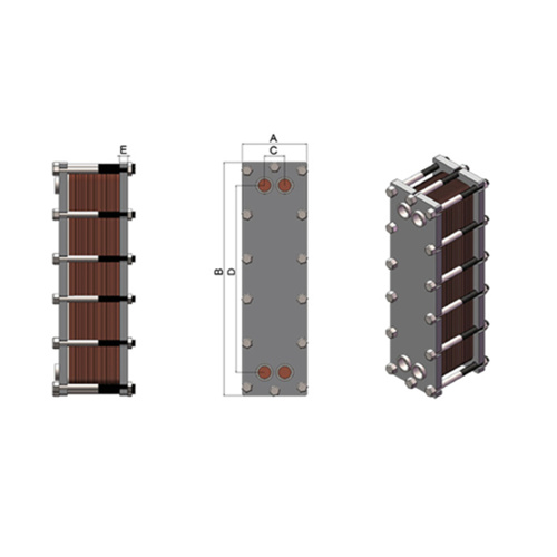 Gas Cooling X-treme Pressure Brazed Plate Heat Exchanger