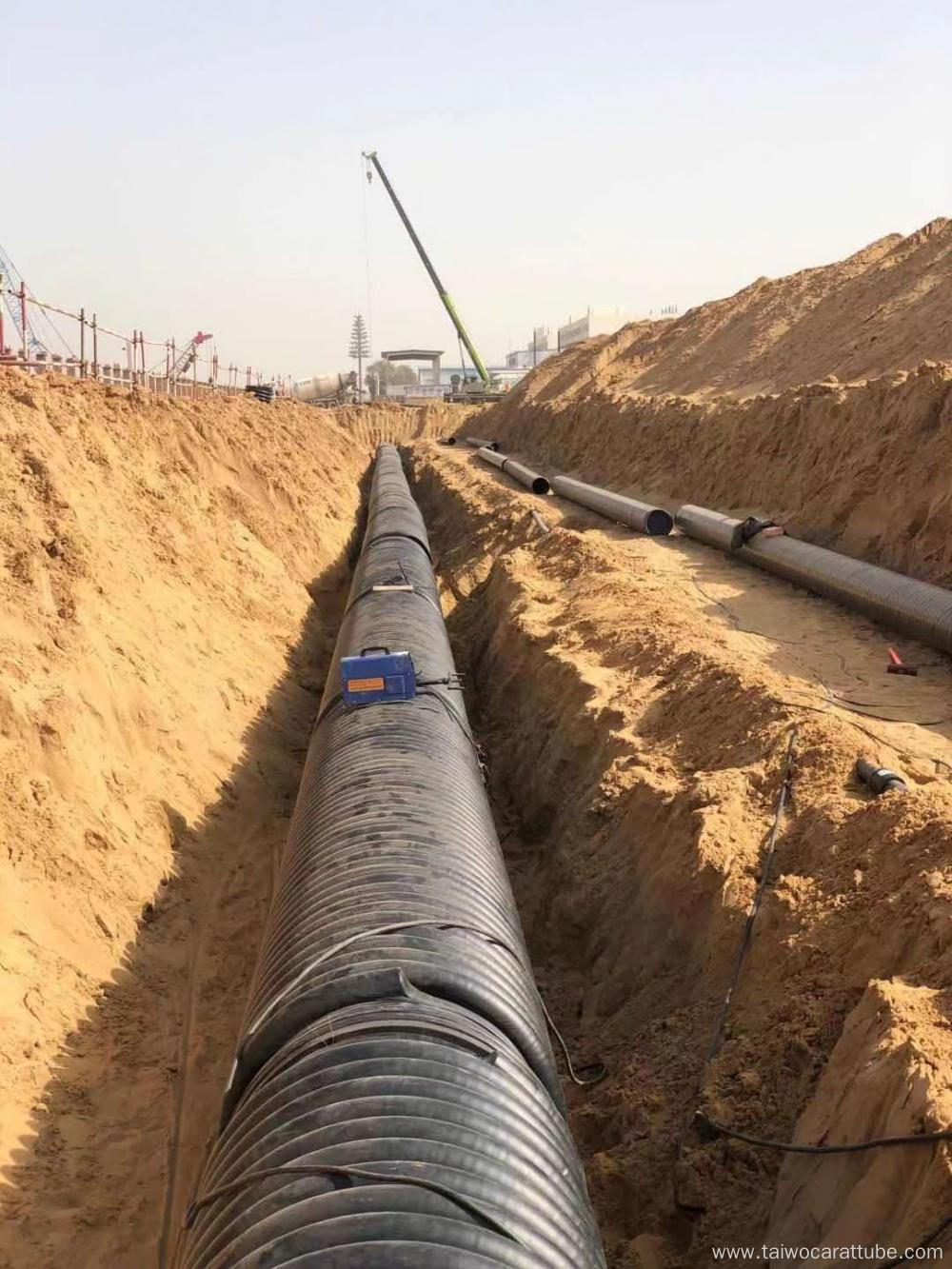 Hdpe Carat Tube Hdpe Sewer Pipe Corrugated