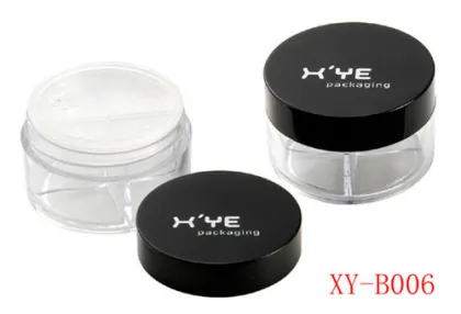 Round Shape Cosmetics Loose Powder Jars