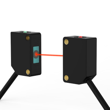 10-30VDC 3-wires NPN Through-Beam Laser Photoelectric Sensor with GTRIC Square Photo Switch and Infrared Beam for Small Spot Detection