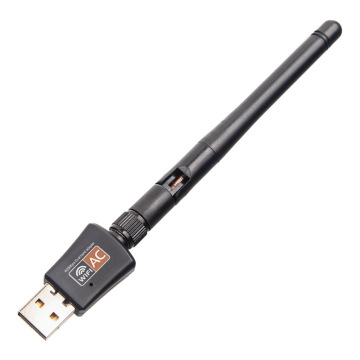 600Mbps Dual Band 2.4/5.8Ghz Ασύρματη LAN USB προσαρμογέας 802.11AC με κεραία 2DB