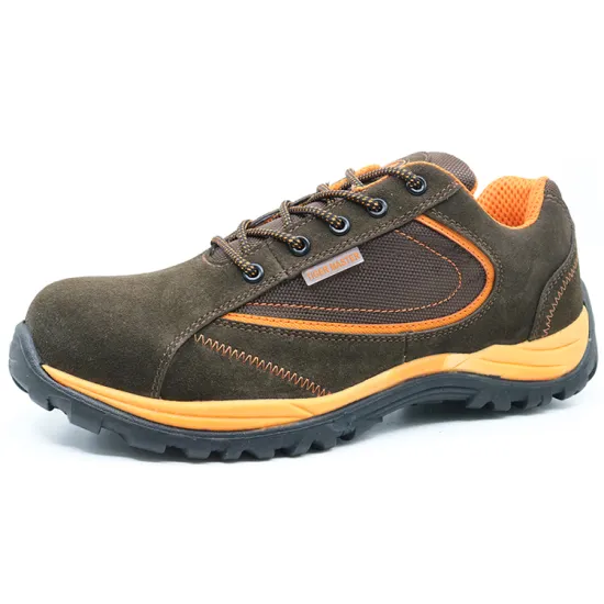 PU injection anti slip sport safety shoes