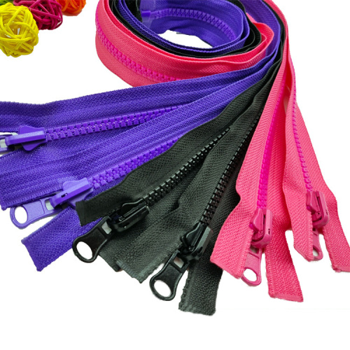 Plastic Resin Reversible Zipper for Clothes