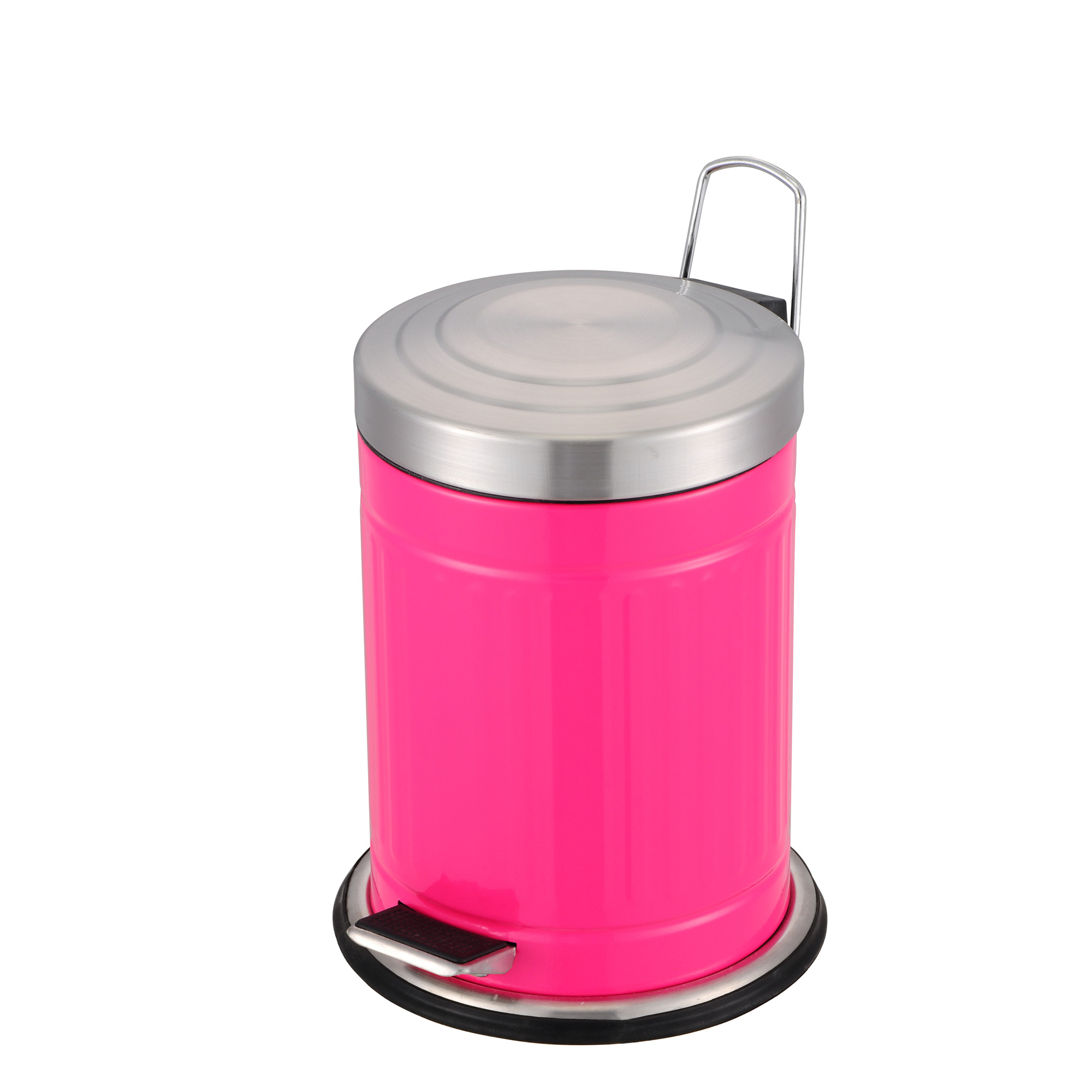 Pedal Round Powder Coated Waste Bin