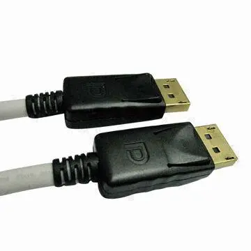 DisplayPort 20-pin Male to Male Cable with Gold-/Nickel-plated Connector