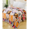 Home Textiles Hypoallergenic Polyester Print Flannel Blanket