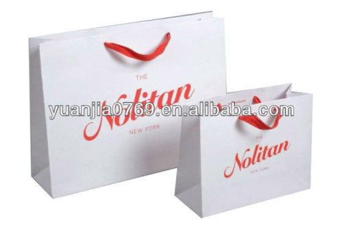 promotional package red rope paper bag in 2013