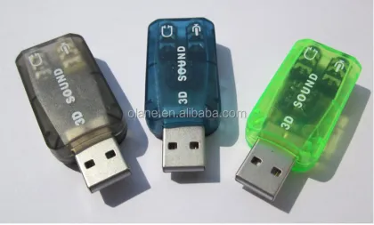 USB External Sound Card 5.1 Stereo Surround CM108 Audio Adapter 3D Sound