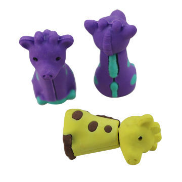 Novelty erasers, giraffe toys for children, creative/stationary/factory price/school usingNew