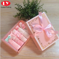 Women Underwear Packaging Pink Folding Box Ribbon