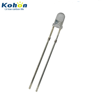 Super High Brightness Water Clear Lens Red LED Diode 3mm with Flange