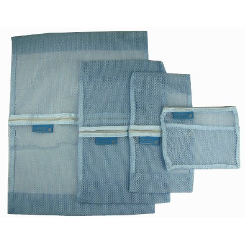 4pieces a set nylon mesh bag with zipper