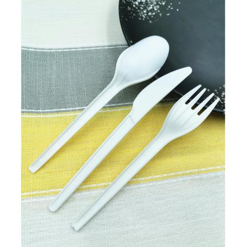 PLA mesra alam yang kompostable Cutlery Fork Spoon Knife Set