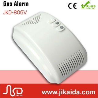 Semi-conductor ac powered natural gas alarm security system connect with valve