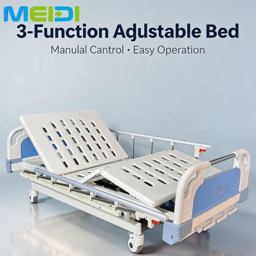 Professional High-quality Metal Electric Manual 3-Function Home Care Hospital Bed for Patients and Elderly Care