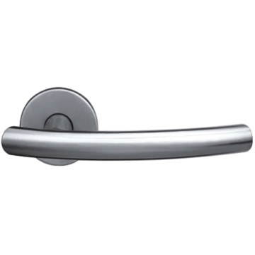 Tay cầm cửa ống bằng thép không gỉ trên hoa hồng