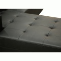 Sofá de cuero sintético de muebles seccionales