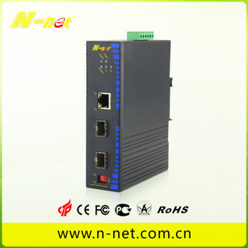 Gigabit POE switch with one fiber