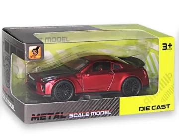 Customizable 1:36 Scale Light & Sound Pull-Back 3 Doors Open Metal Alloy Car Model Toy for Children