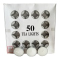 50pcs flameless tealight candle box package custome design