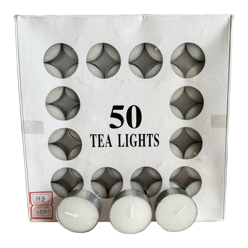50pcs flameless tealight candle box package custome design