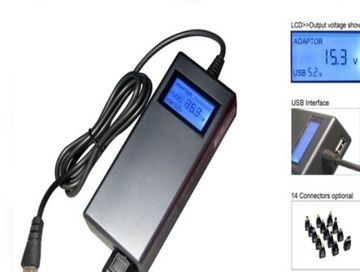 90w Universal Laptop Ac Adaptor With Lcd Screen For Car And Home Use Laptops Power Adapter