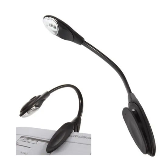 Portable Battery-Powered Clip-on LED Book Reading Light - Hot Sale Wholesale Promotion Gift