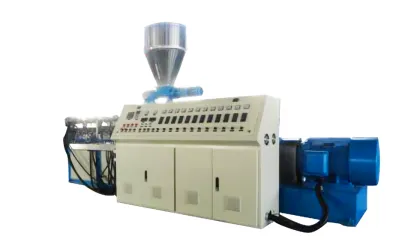 Conical Co-Rotating Twin-Screw PVC Profile Extruder SJSZ75