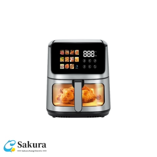 স্ট্রেইট স্ক্রীন সিঙ্গেল পট সহ 8L এয়ার ফ্রায়ার