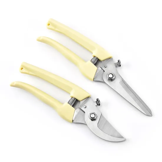 high quality plastic handle stainless steel curved scissors