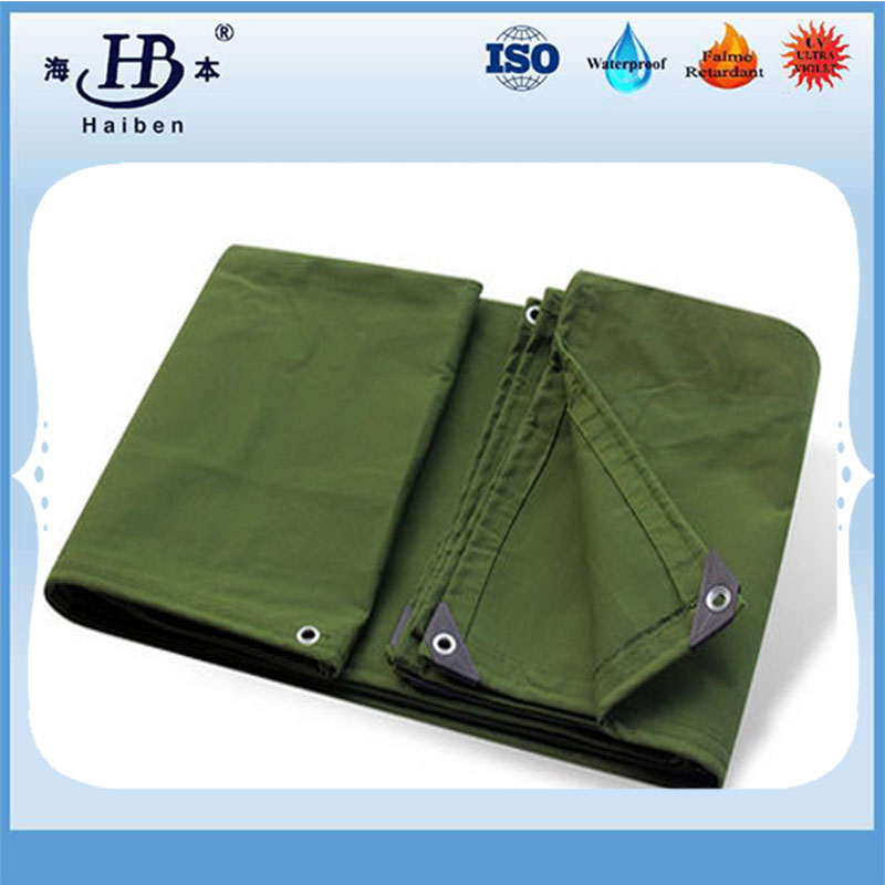 Industrial waterproof canvas tarpaulin fabric