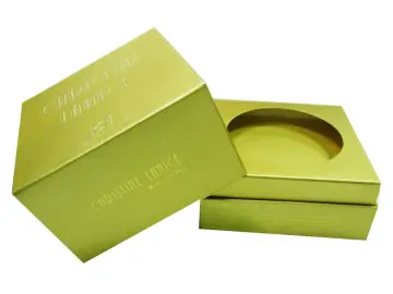 Gold Metallic Paper Packaging Box for Home Candle