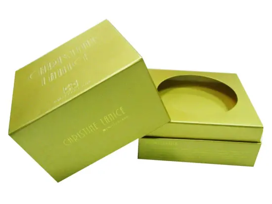 Gold Metallic Paper Packaging Box for Home Candle