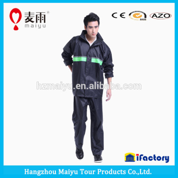 men rainsuit pvc rainsuit polyester rainsuit