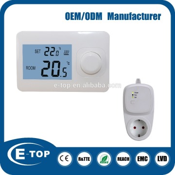 wireless digital room thermostat for radiant heating