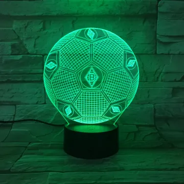 Custom Acrylic LED Night Lights for Football Fans and Players